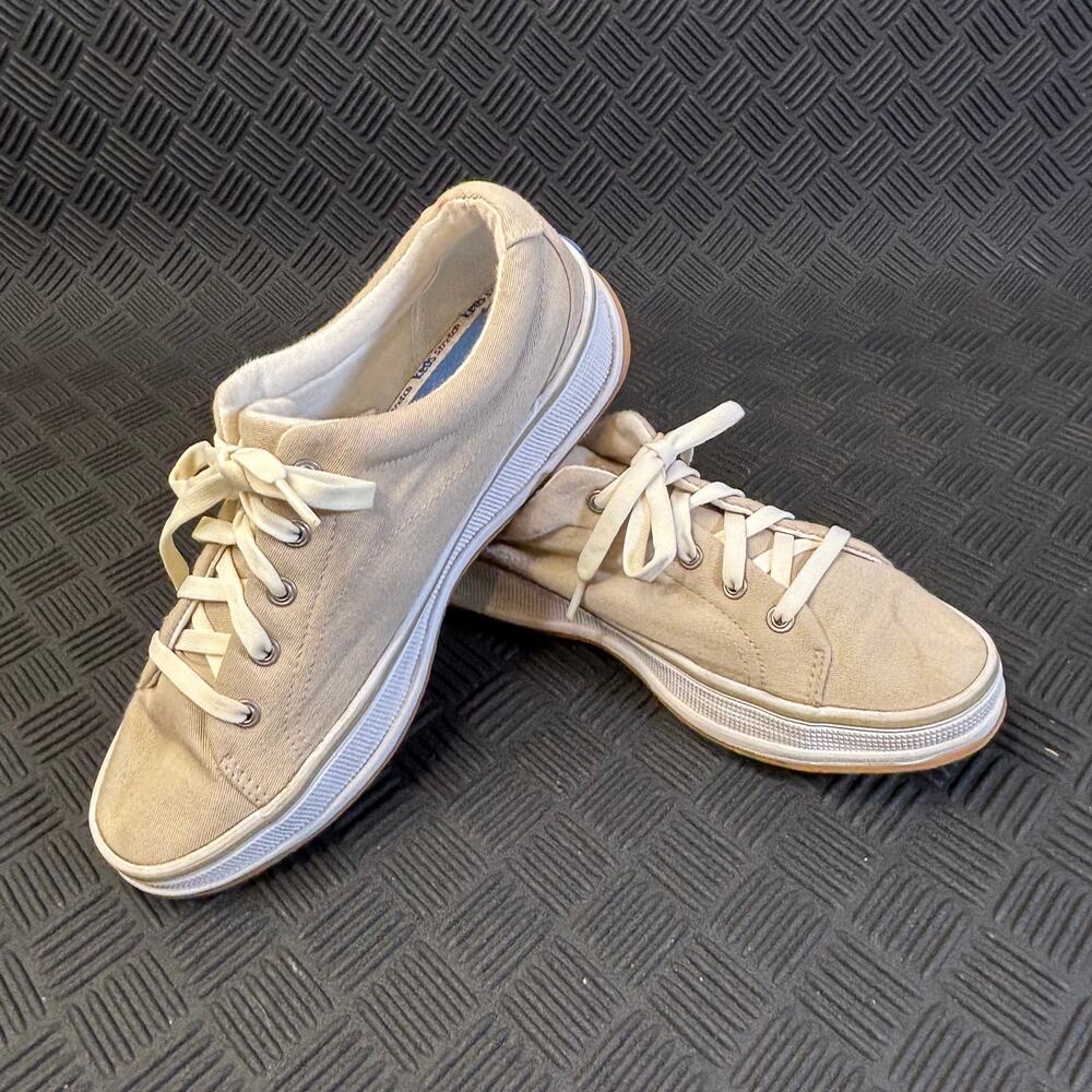 Keds Stretch Canvas Sneakers Women's Size 8 Beige/Tan